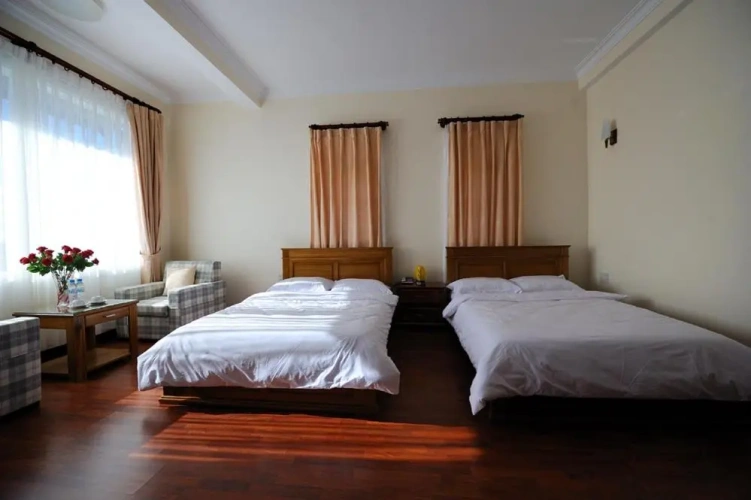 Deluxe Quadruple room with balcony and with view