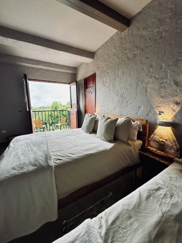 Deluxe Quadruple room with garden view