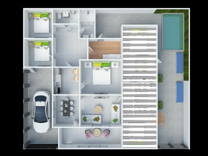 3 Bedrooms Apartment