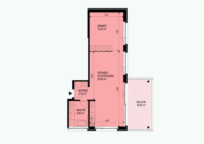 Deluxe Apartment with balcony