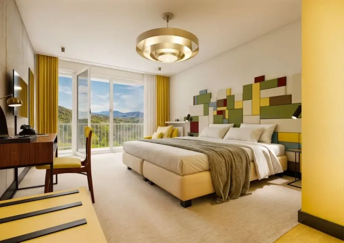 Deluxe Twin room with courtyard view