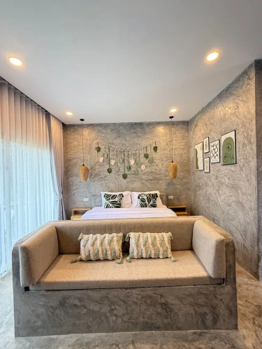 Deluxe Double room with balcony and with garden view