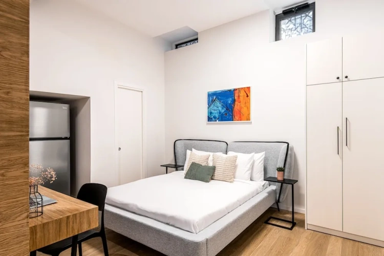 Studio with balcony