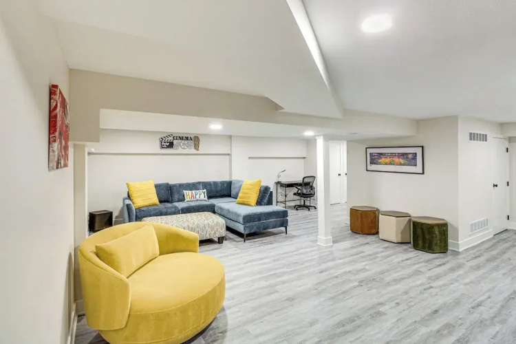 Stylish & Modern Lenexa Haven w/ Fire Pit & Deck!