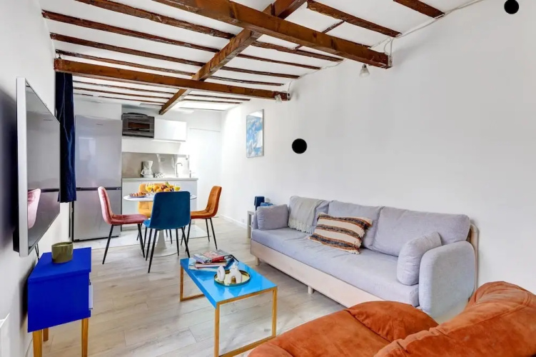 Chic 1BR Steps from Montorgueil