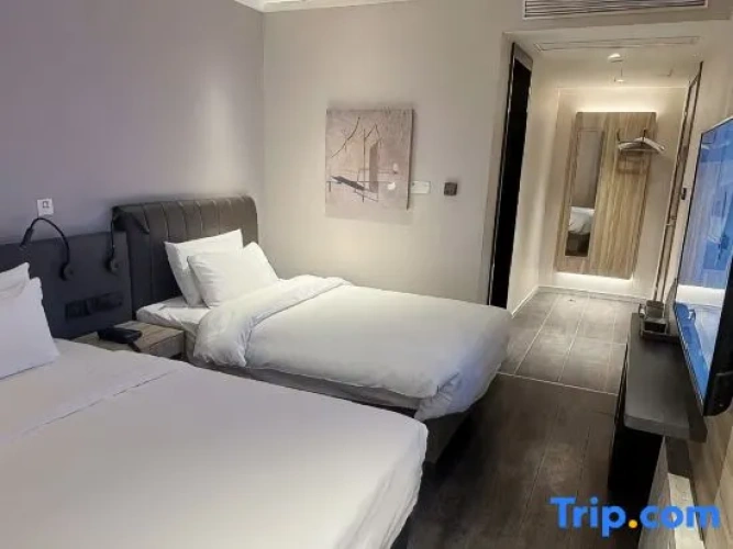 Standard Twin room with street view