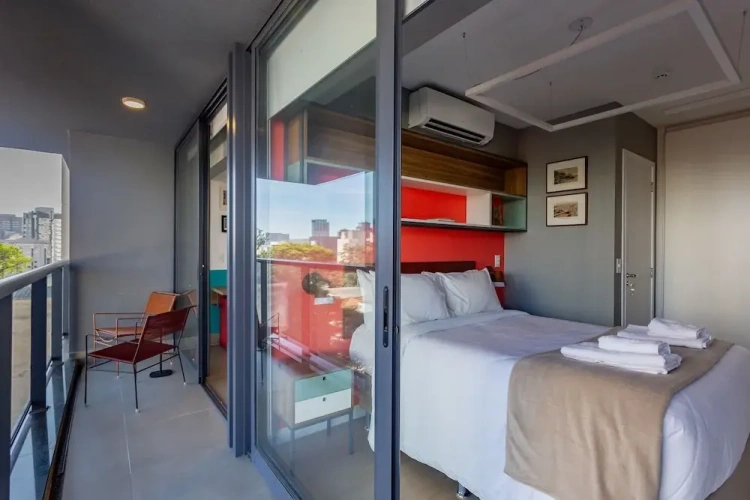 Double Apartment with balcony and with city view