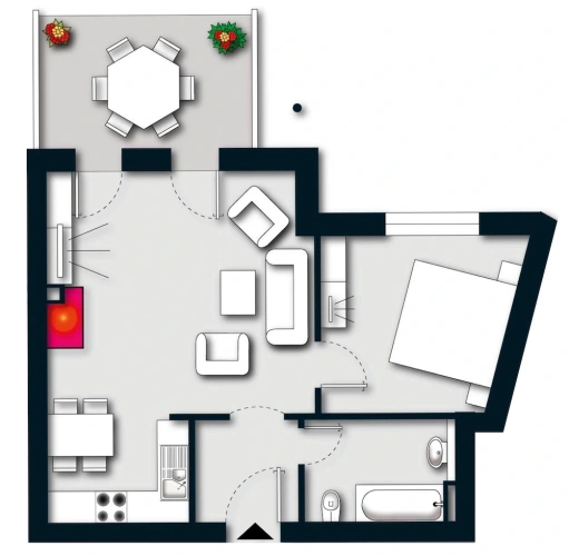 1 Bedroom Comfort room