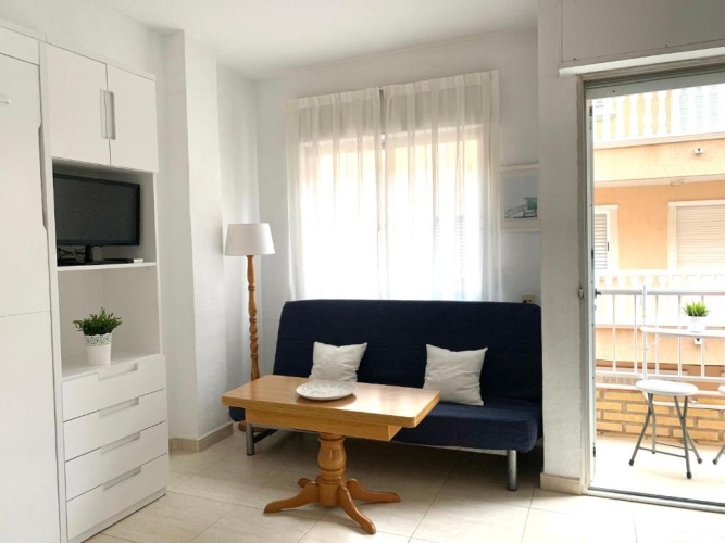 Studio with balcony