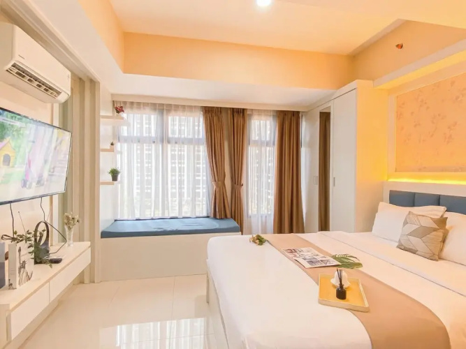 Cream Toned And Compact Studio Apartment Pollux Chadstone