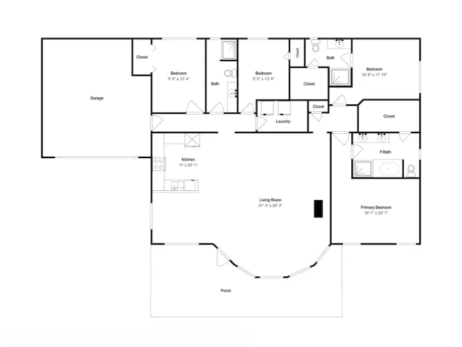 4 Bedrooms Studio