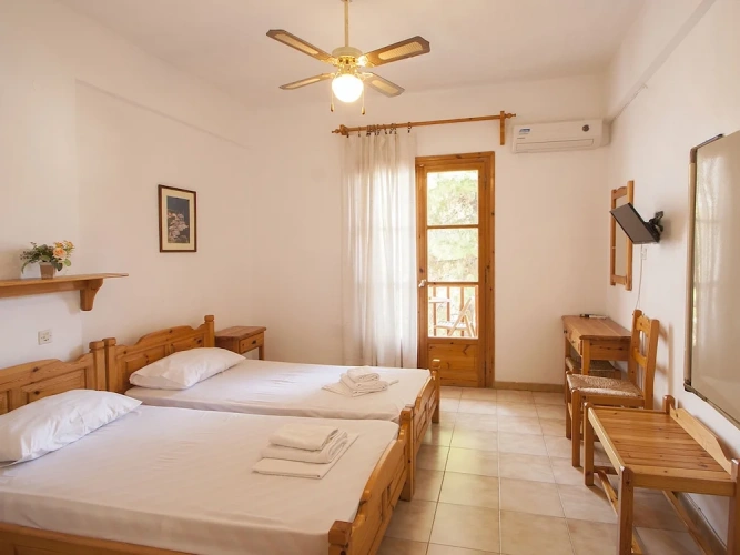 Standard Twin room with balcony and with city view
