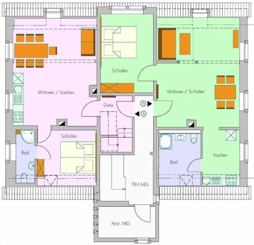 3 Bedrooms Standard Duplex room