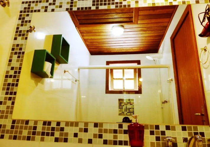 Chalet with balcony