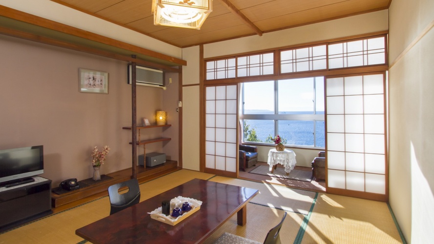 Comfort room with ocean view