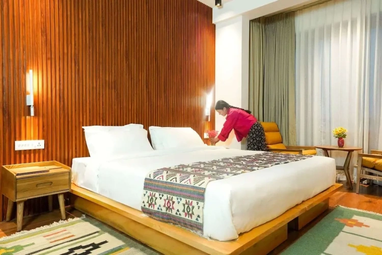 Deluxe Double room with balcony and with mountain view