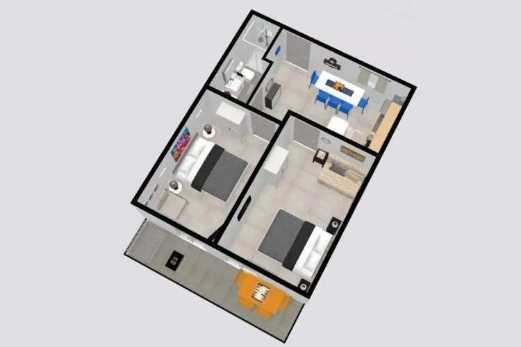 2 Bedrooms Apartment