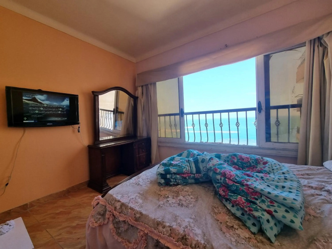 Panoramic Sea View Flat miami FAMILY ONLY شقة فندقية بانورما بشاطئ ميامي الاسكندرية صف اول مباشر علي بحر