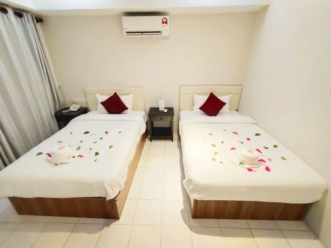 Standard Twin room with balcony and with garden view