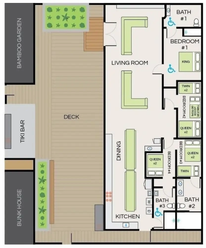 4 Bedrooms Standard room