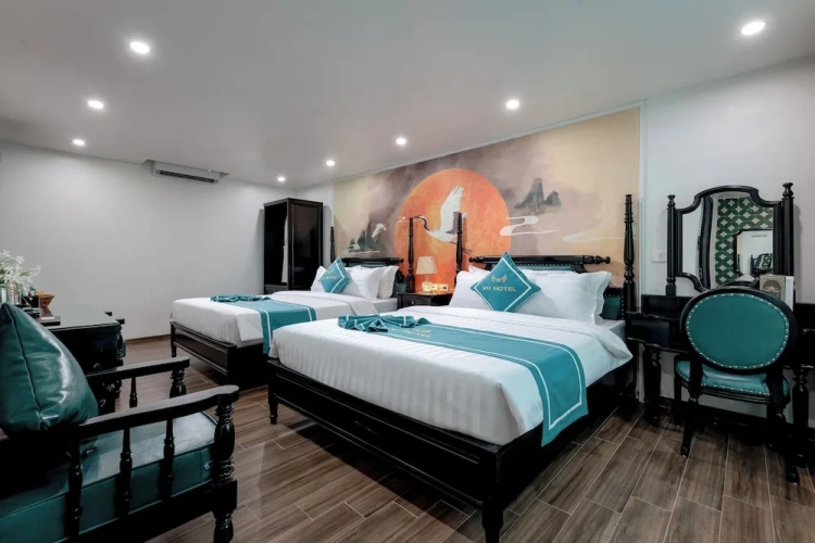 Deluxe Quadruple room with mountain view
