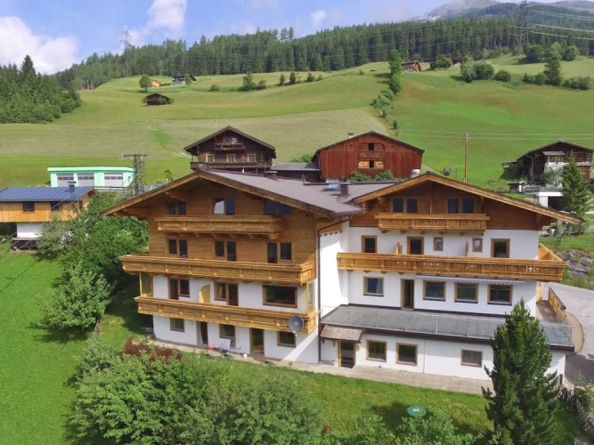 Chalet with balcony