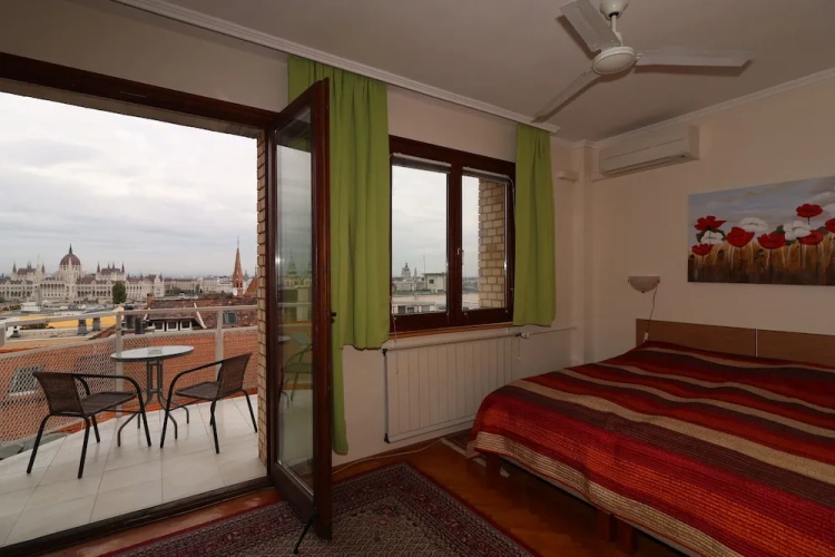 Deluxe Double room with balcony and with river view