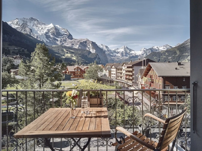Deluxe Double room with balcony and with mountain view