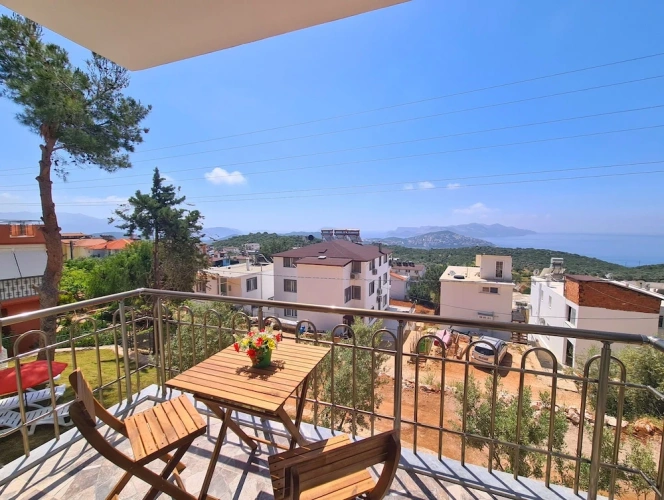 2 Bedrooms Family Apartment with balcony and with sea view