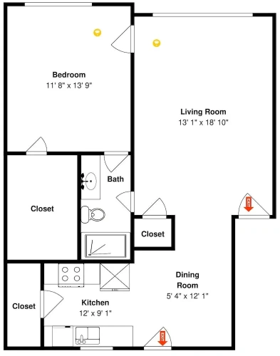 1 Bedroom Standard room with balcony