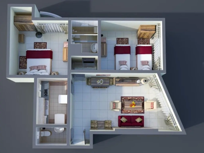 2 Bedrooms Suite