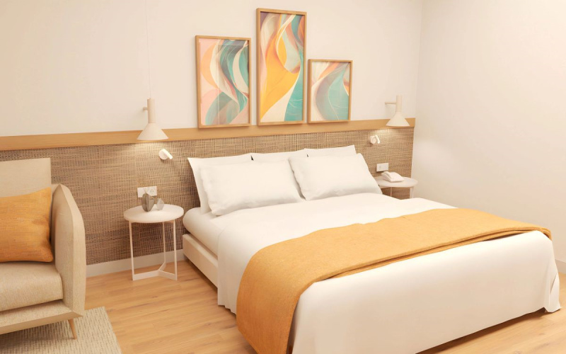Deluxe room with partial ocean view