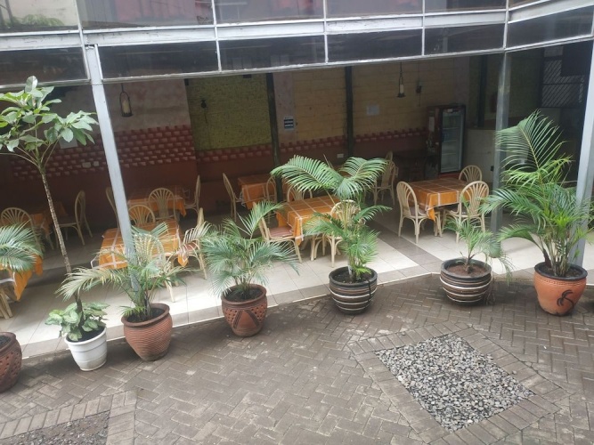 Outside