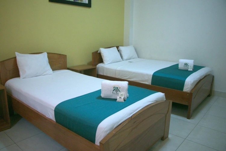 Standard Twin room with garden view