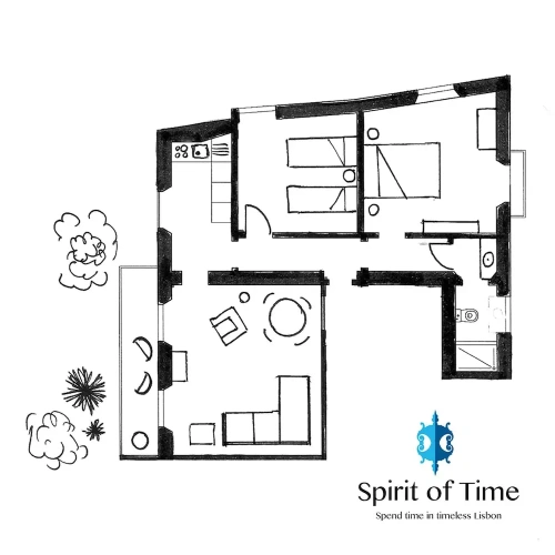 2 Bedrooms Apartment with balcony