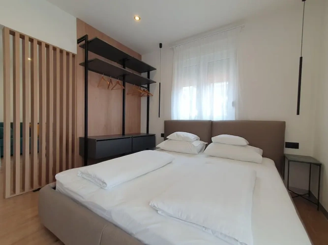 Apartment with balcony and with partial sea view