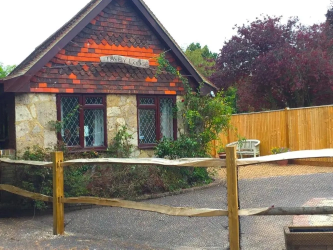 Cottage with garden view