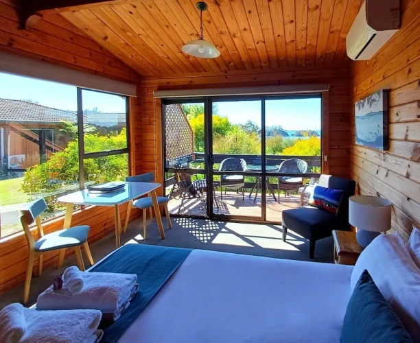 Studio with balcony