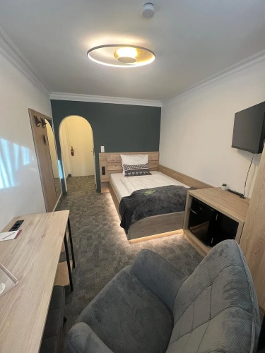 Comfort Single room with balcony and with garden view