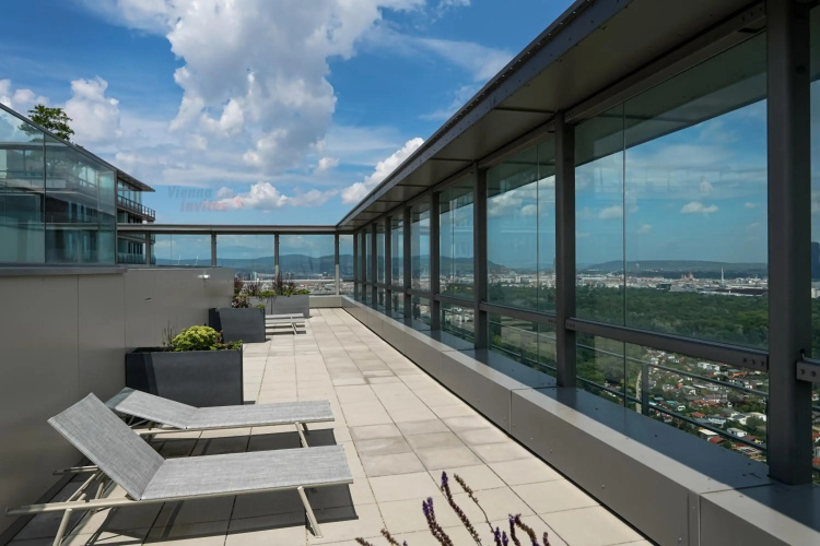 Amazing view over Vienna and infinity pool