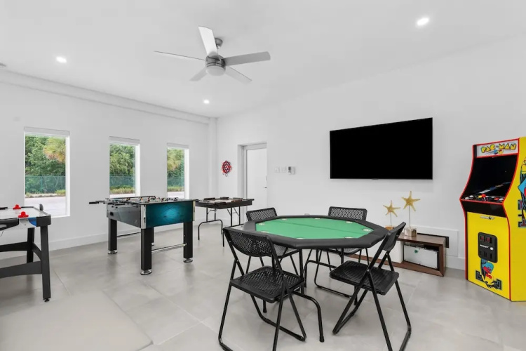 Saltwater Social Game Room Pool Dock Views