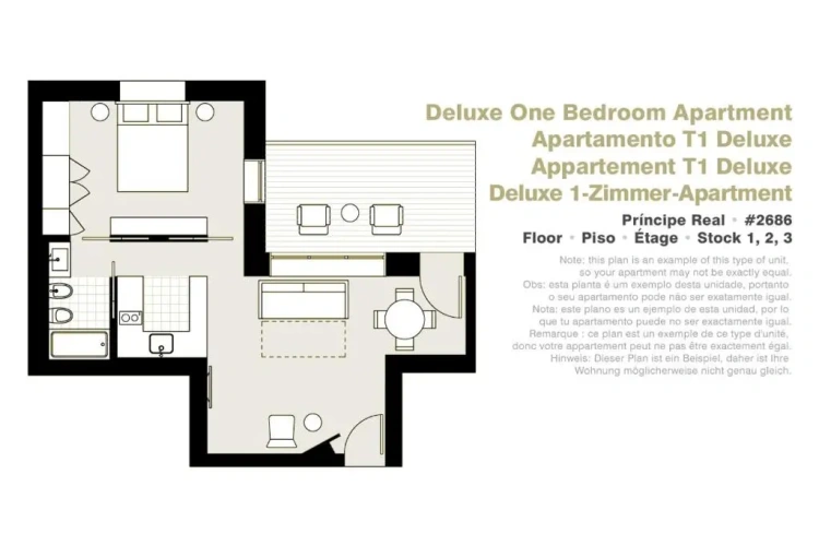1 Bedroom Deluxe Apartment