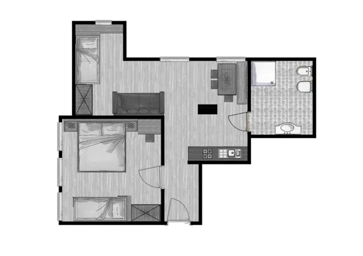 1 Bedroom Apartment