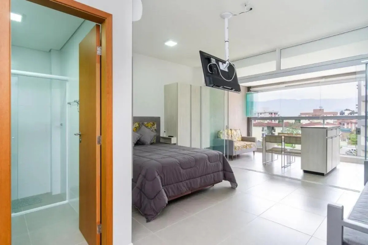 Bh23: Novo E Bem Decorado No Coração De Ubatuba