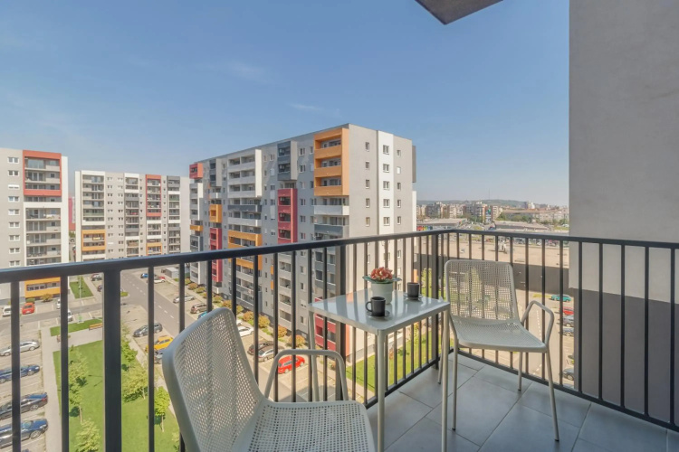 High view by shopping park