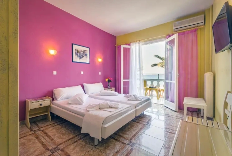Standard Twin room with balcony and with view