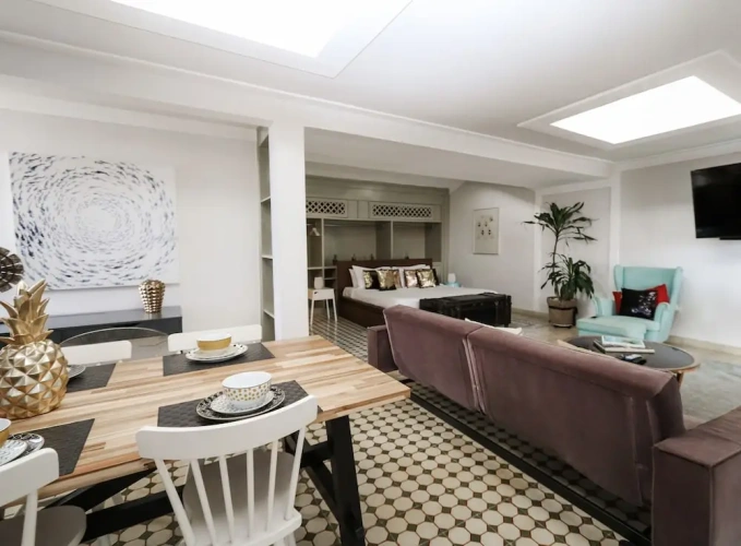 Double Apartment with balcony and with sea view