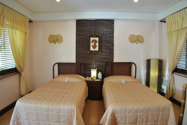 Superior Twin room with balcony and with garden view