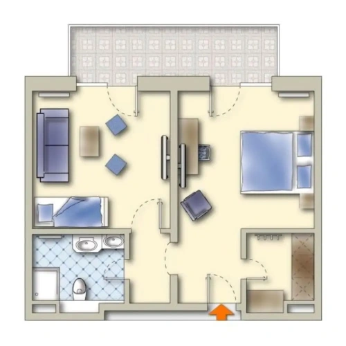 Comfort Apartment with balcony