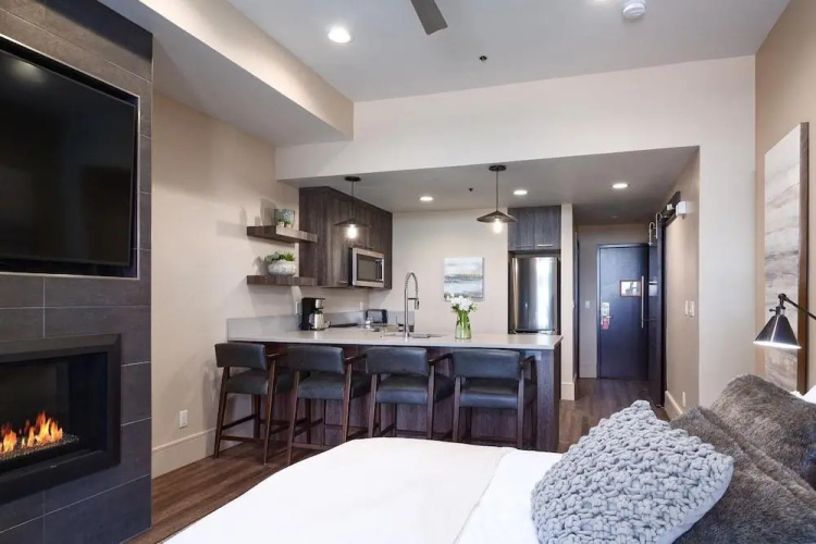 Modern Magic At Park City Base Studio Bedroom Condo by RedAwning